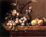 DUPUYS, Pierre Plums and Peaches on a Table dfg china oil painting reproduction